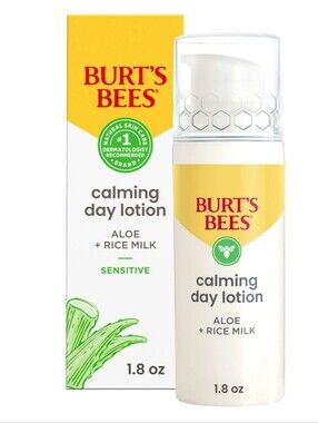 ★NEW/SEALED★Burt’s Bees Sensitive Calming Day Lotion W/ Aloe & Rice Milk 1.8 oz